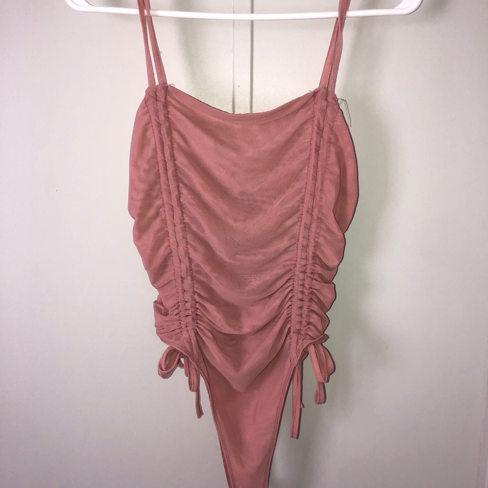 Body Pink Ruffled Body Suit - Picture 5 of 6